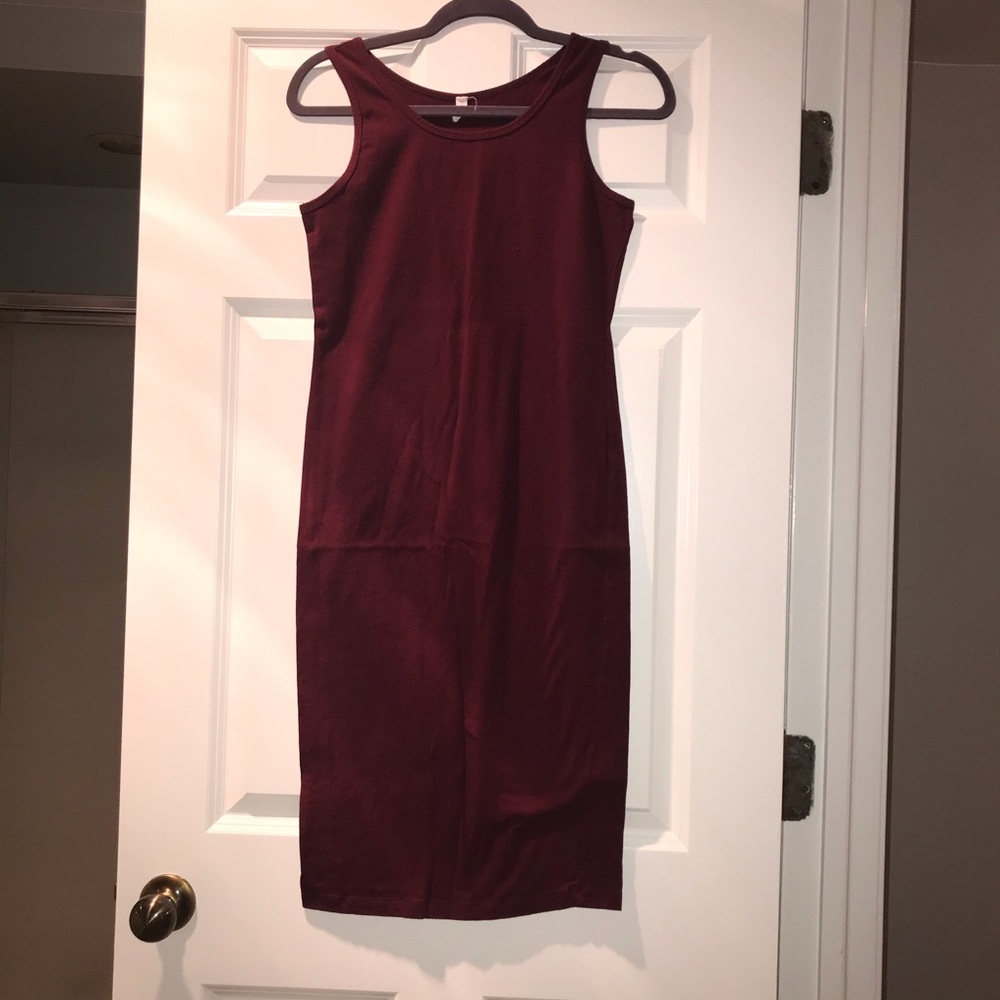 Burgundy Maternity Dress